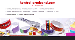 Desktop Screenshot of kontrollarmband.com